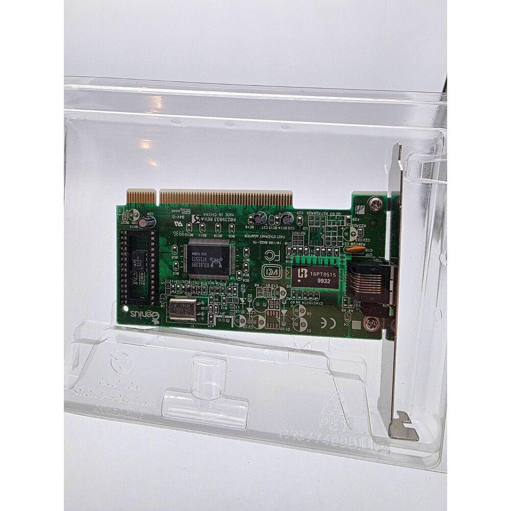Genius 16PT8515 PCI Wired Ethernet Network Card 10/100 Mbps RJ-45 802.3